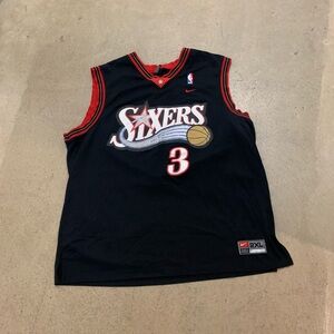 Vintage NBA Philadelphia 76ers Allen Iverson Nike Jersey Size XXL